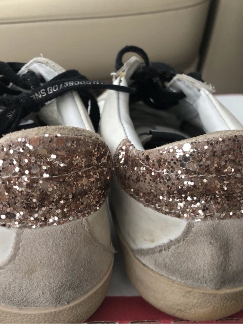 Golden Goose Sneakers with Rose Gold Glitter Heel 8,5Us/39Eu - Picture 10 of 10